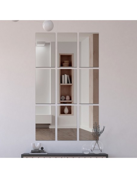 Dekoratív téglalap alakú tükörlapok készlete - 20x30