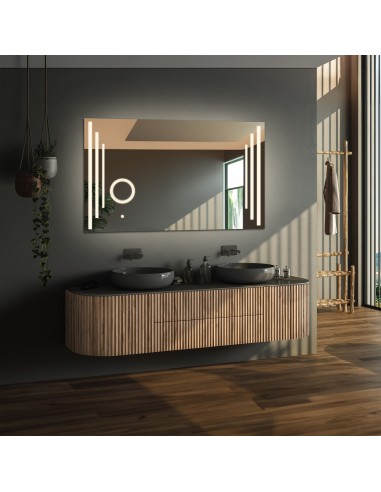 Téglalap alakú fürdőszobai tükör zoom led tükörrel - ALIS LED PREMIUM