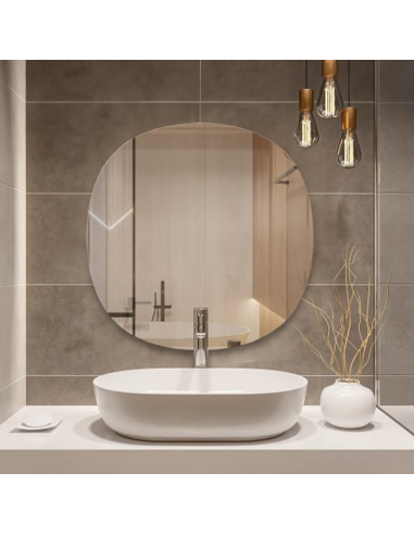 Fürdőszoba tükör szabálytalanul lekerekített LAOS