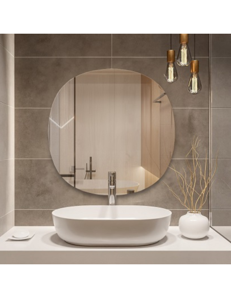 Fürdőszoba tükör szabálytalanul lekerekített LAOS