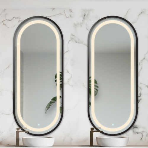 Ovális tükörkészlet mdf keretben megvilágítással - OSKAR SET IN LED FRAME III 2