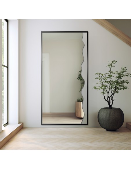 Dekoratív tükör fekete MDF keretben - WIENA IN A FRAME