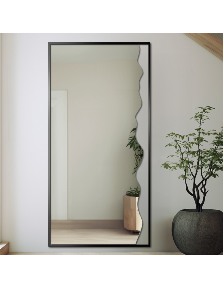 Dekoratív tükör fekete MDF keretben - WIENA IN A FRAME