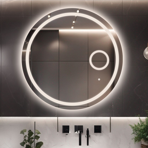 Fürdőszobai kerek tükör zoom led tükörrel - MAIA LED PREMIUM