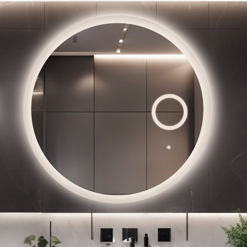 Kerek fürdőszobai tükör zoom led tükörrel - CAPELLA LED PREMIUM