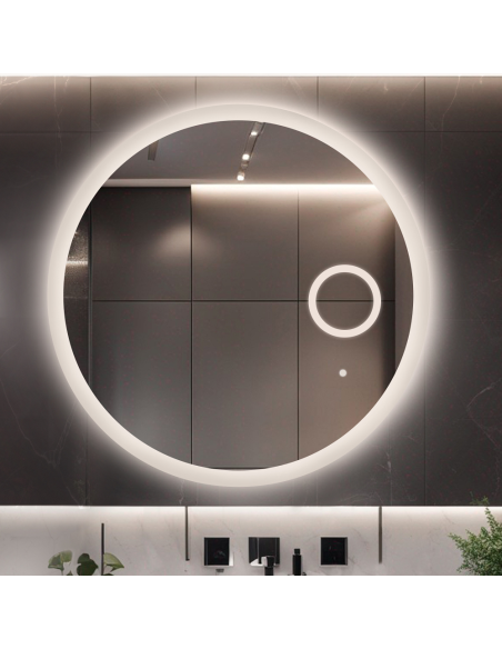 Kerek fürdőszobai tükör zoom led tükörrel - CAPELLA LED PREMIUM
