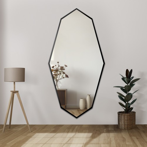 Éles, organikus formájú, keretbe foglalt dekoratív tükör - RIOLIT IN FRAME