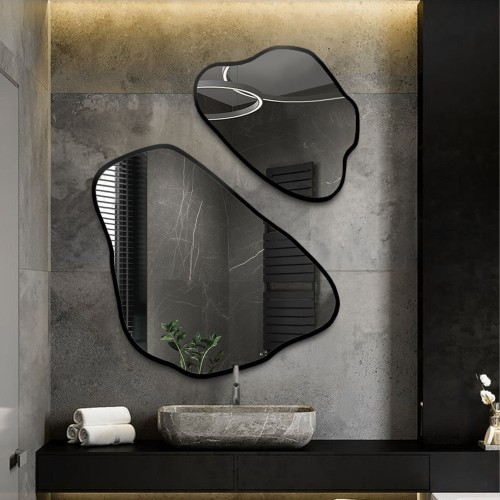 Szabálytalan alakú tükrökből álló készlet keretben - MORION IN A FRAME