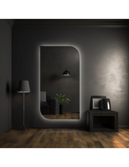 Szabálytalan alakú tükör megvilágítással - LED TEARDROP