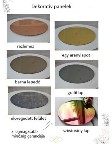 Elliptikus dekoratív tükör - LONGI