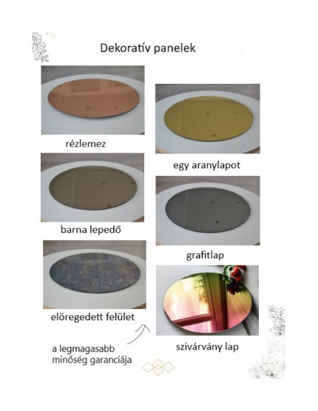Elliptikus dekoratív tükör - LONGI