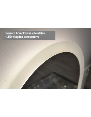 Ovális tükör MDF kerettel és világítással - OSKAR LED KERETBEN III