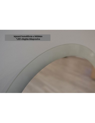 Félkör alakú, kétrészes fürdőszobatükör megvilágítással - DOPPIO LED II