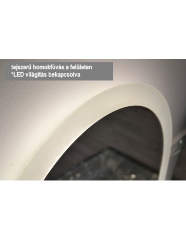 Félkör alakú, kétrészes fürdőszobatükör megvilágítással - DOPPIO LED II