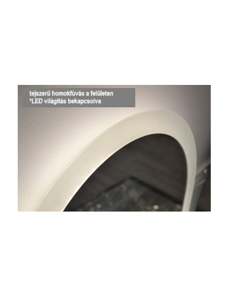 Félkör alakú, kétrészes fürdőszobatükör megvilágítással - DOPPIO LED II