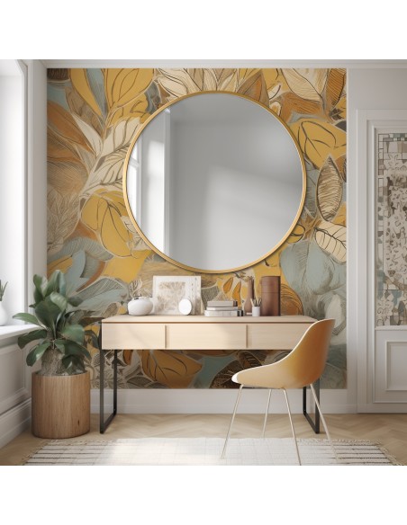 Kerek tükör arany MDF SLIM keretben - OTYLIA - keret színe az Ön által választott színben Kerek tükör arany MDF SLIM keretben - OTYLIA - keret színe az Ön által választott színben