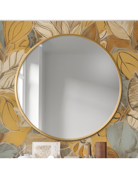 Kerek tükör arany MDF SLIM keretben - OTYLIA - keret színe az Ön által választott színben Kerek tükör arany MDF SLIM keretben - OTYLIA - keret színe az Ön által választott színben