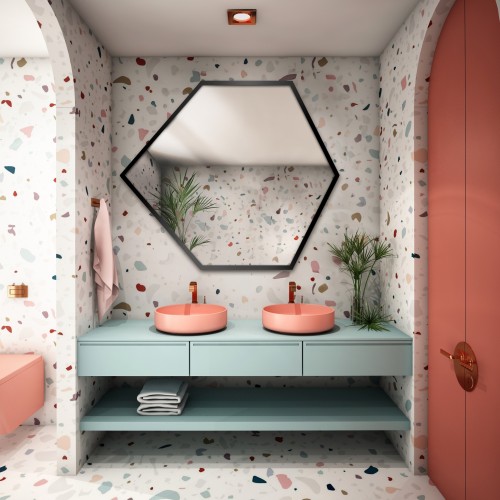 Geometriai alakú tükör keretben – GEOME KERETBEN