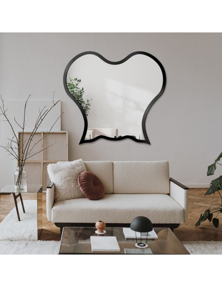 Organikus formájú tükör MDF keretben - OCTOPUS