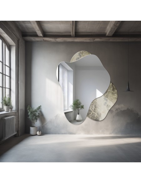 Szabálytalan tükör az öregedett ezüst tükörön – SPINEL
