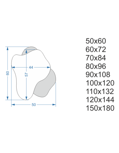 Szabálytalan tükör az öregedett ezüst tükörön – SPINEL