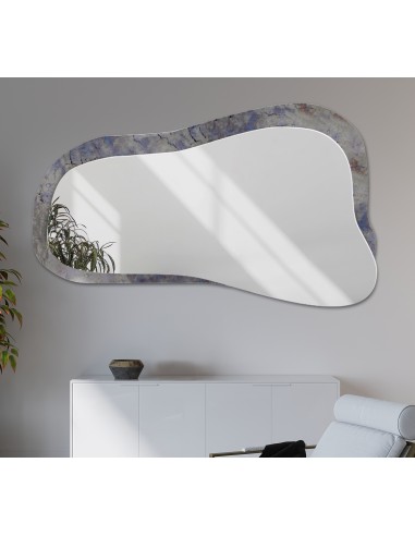 Szabálytalan tükör antikolt morena tükörrel - METRUM