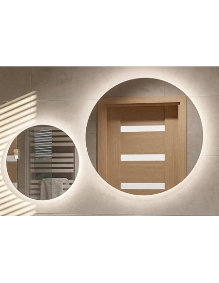 Kerek fürdőszobai tükörkészlet megvilágítással - KIT KÖR LED