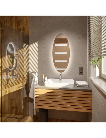 Elliptikus tükör megvilágítással - ELIPSA LED