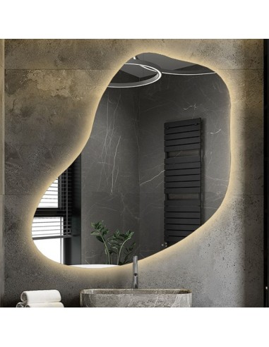 Szerves formájú tükör megvilágítással - KWARC LED