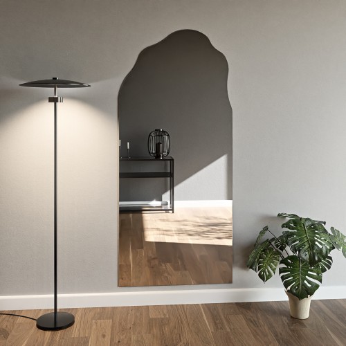 Dekoratív félig ovális tükör organikus formával - AURO 1