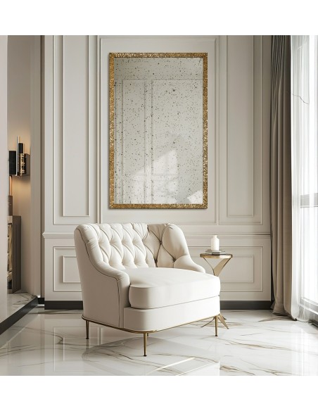 Luxus falitükör arany kerettel és antikolt tükörfelülettel – 8002002 – JULIA VINTAGE