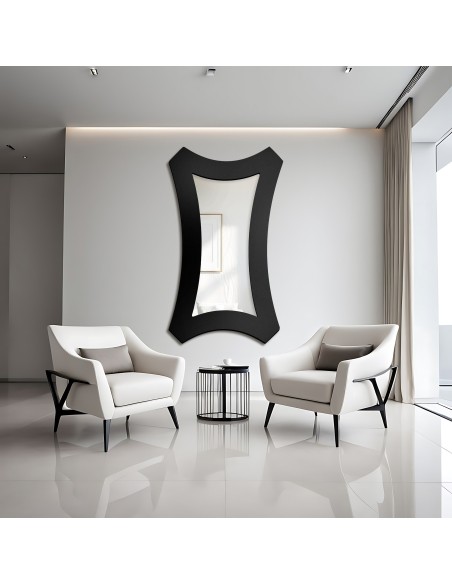 Dekoratív tükör széles MDF keretben - DORA - keret színe az Ön által választott színben