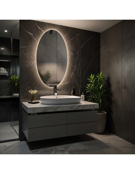 Elliptikus tükör megvilágítással - ELIPSA LED