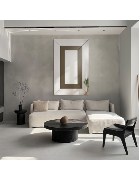 Dekoratív kéttónusú glamour tükör - INES