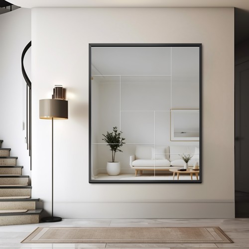 Modern tükör a Mirrors-tól - TETRIS - gyönyörű fekete kerettel