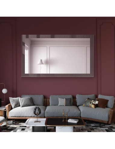 Dekoratív téglalap alakú tükör katedrál üvegen Visiosun Classic - LUXORA CLARITY
