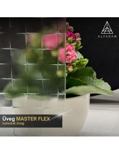 Dekoratív téglalap alakú tükör katedrál üvegen Master Flex - LUXORA ETERION