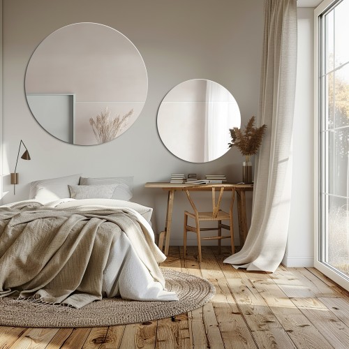 Kerek fürdőszobai tükrök szettje - KIT KÖR