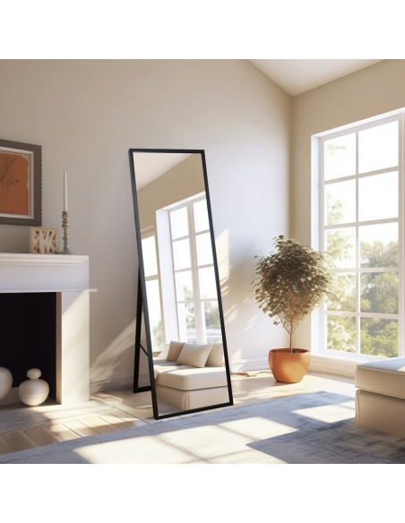 Álló tükör öltözőszobába vékony fa keretben - 3005 - keret színe tetszés szerint választható