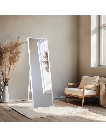 Álló tükör öltözőszobába vékony fa keretben - 3005 - keret színe tetszés szerint választható