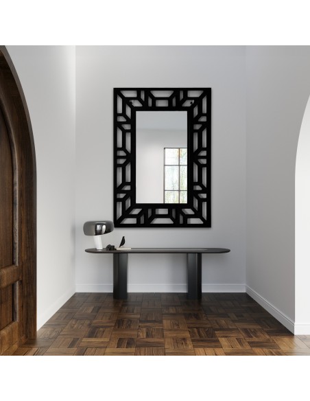 Tükör áttört, dekoratív MDF keretben - ROZEL - keret színe tetszés szerint választható