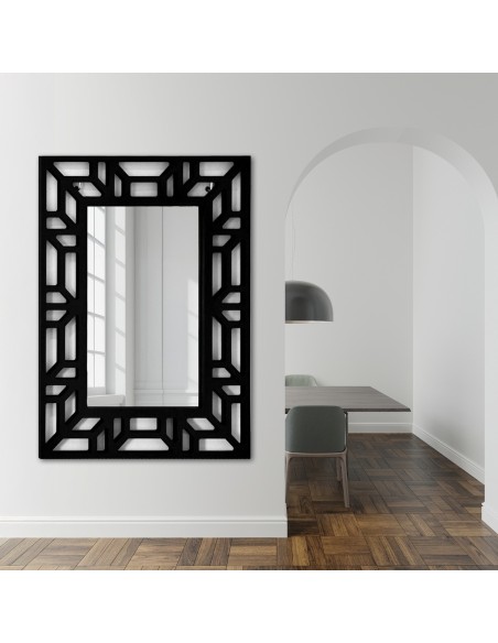 Tükör áttört, dekoratív MDF keretben - ROZEL - keret színe tetszés szerint választható