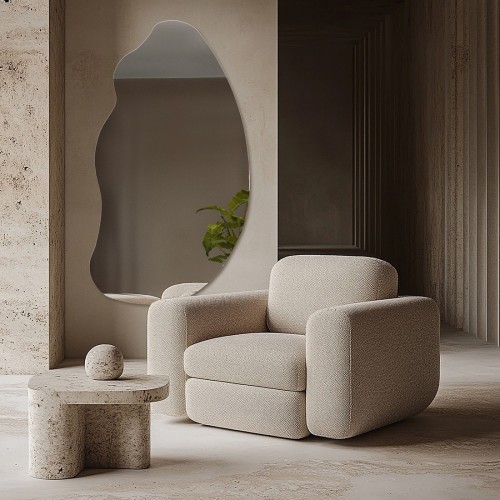 Dekoratív tükör organikus formával - TOPAZ