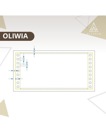 Négyszögletes fürdőszobatükör bluetooth hangszóróval - OLIWIA LED PREMIUM