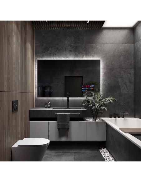 Okos fürdőszoba tükör háttérvilágítással - AGIS SMART LED