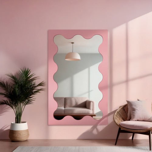 Szabálytalan tükör MDF keretben - BLOBS PRISM