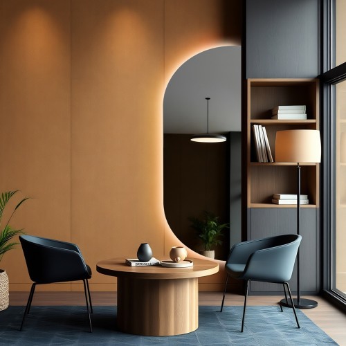 Szabálytalan alakú tükör háttérvilágítással - NOE LED