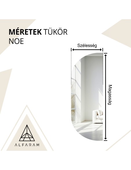 Szabálytalan alakú tükör - NOE