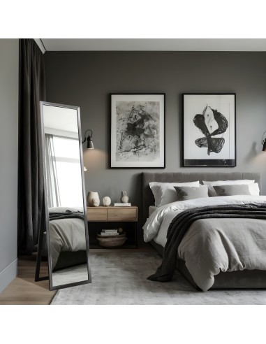 Álló szekrénytükör elegáns fa keretben - 2801 - keret színe az Ön által választott színben