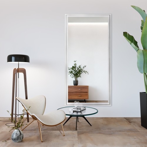 Glamour tükör gazdag fehér keretben - 6004004
